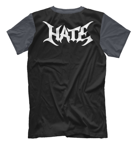 Футболка для мальчиков с изображением Hate цвета Белый