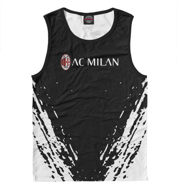 Майка для мальчика с изображением AC Milan цвета Белый