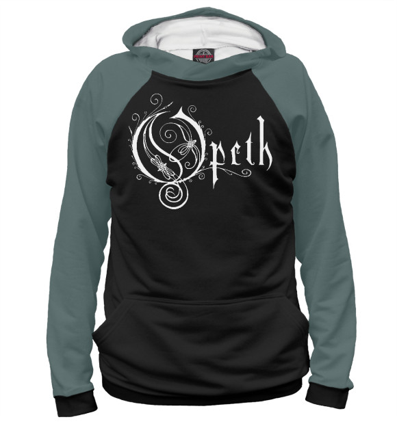 Мужское худи с изображением Opeth цвета Белый