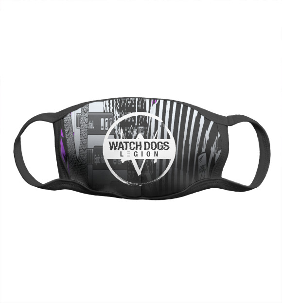 Маска тканевая с изображением Watch Dogs цвета Белый