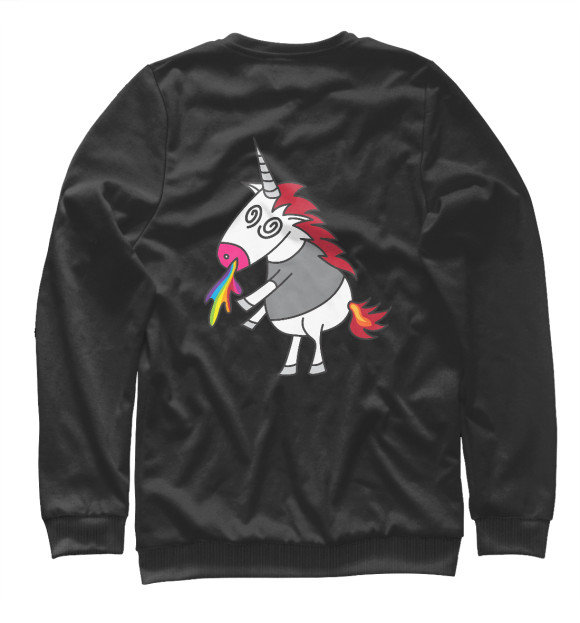 Свитшот для девочек с изображением Green Day Unicorn цвета Белый