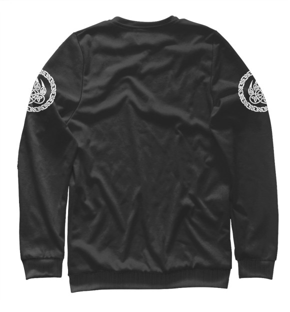 Мужской свитшот с изображением Велес с большим медведем цвета Белый