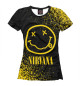 Женская футболка Nirvana / Нирвана