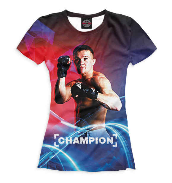 Женская футболка с изображением Пётр Ян цвета Белый