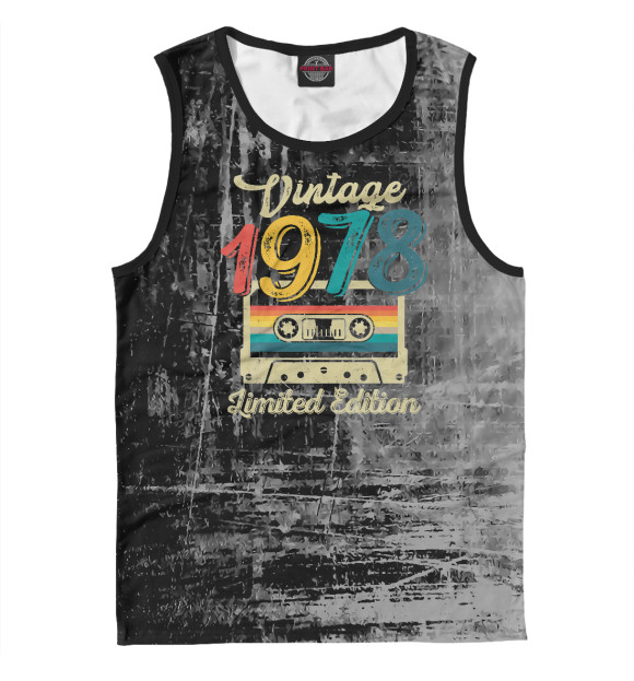 Майка для мальчика с изображением Vintage 1978 Limited Editio цвета Белый