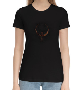 Хлопковая футболка для девочек Quake