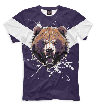 Мужская футболка Агрессивный медведь
