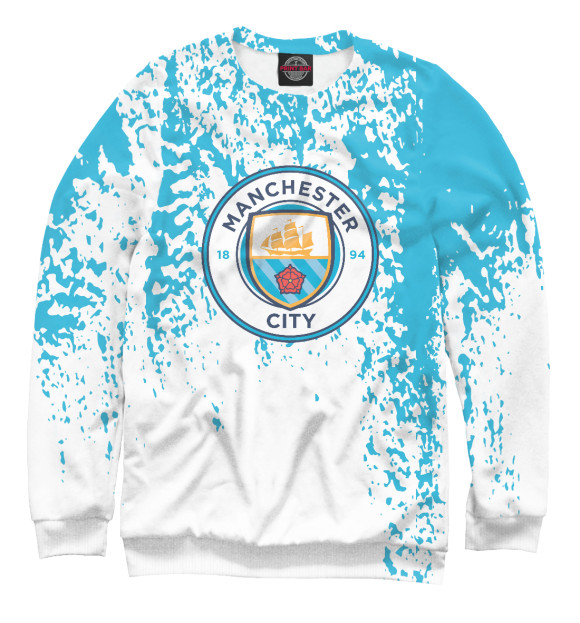 Женский свитшот с изображением Manchester City цвета Белый