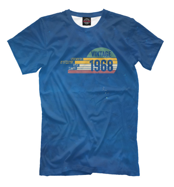 Футболка для мальчиков с изображением Vintage 1968 Retro цвета Белый