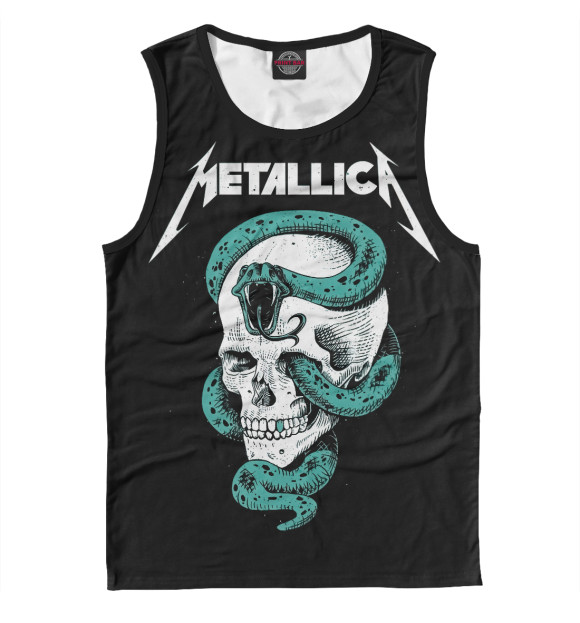 Майка для мальчика с изображением Metallica цвета Белый