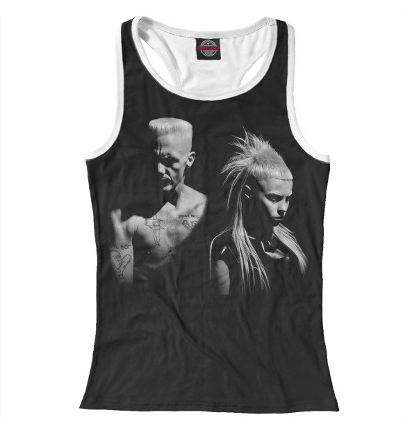 Женская майка-борцовка с изображением Antwoord цвета Белый