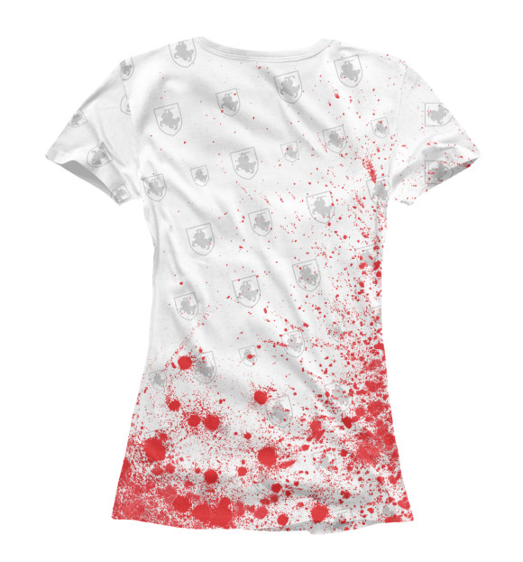 Футболка для девочек с изображением Живе Беларусь! цвета Белый