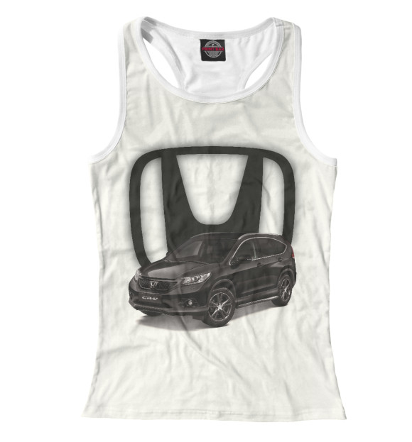 Женская майка-борцовка с изображением Honda цвета Белый