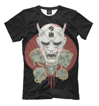 Мужская футболка Hannya Black