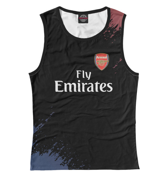 Майка для девочки с изображением Arsenal цвета Белый