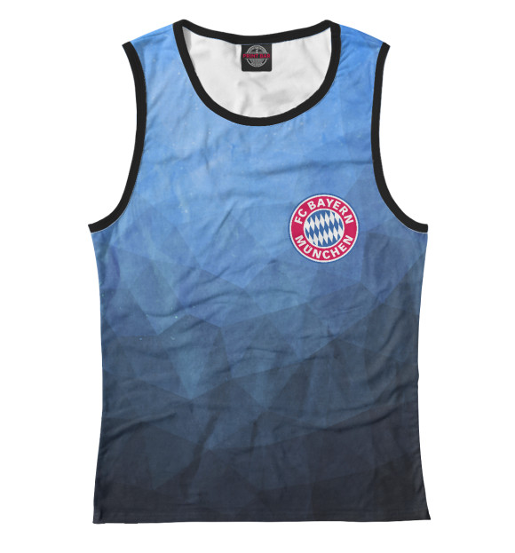 Женская майка с изображением Bayer Munchen цвета Белый