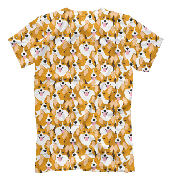 Футболка для мальчиков с изображением Корги (Corgi) цвета Белый
