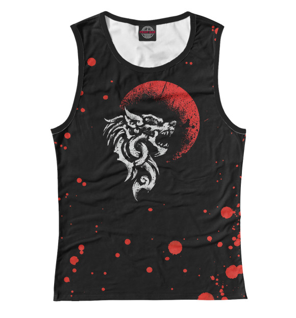 Майка для девочки с изображением Viking Fenrir - Monstrous цвета Белый