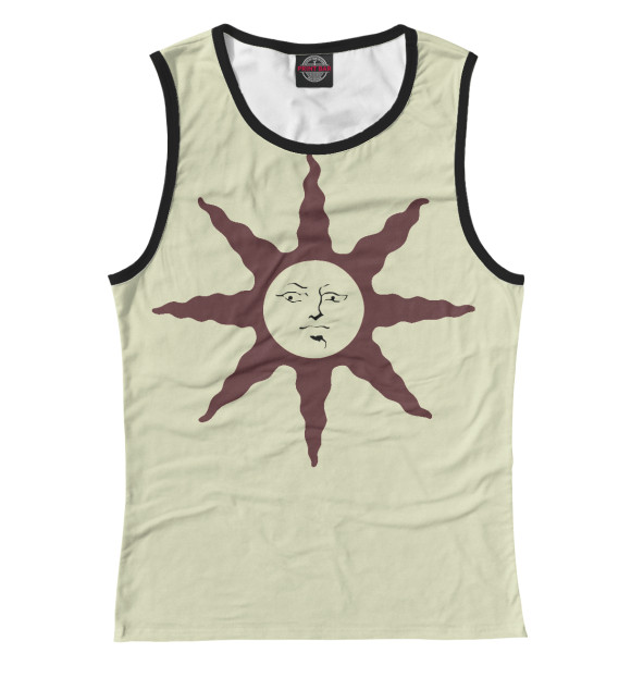 Женская майка с изображением Dark Souls цвета Белый