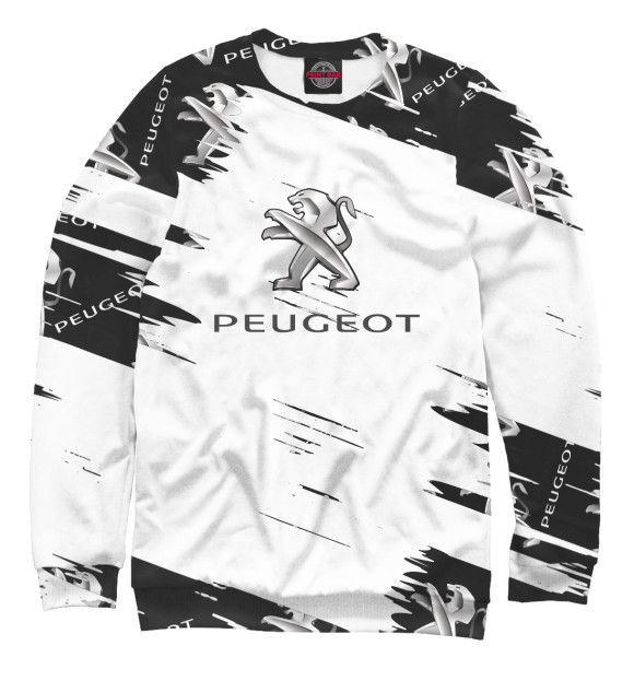 Свитшот для мальчиков с изображением Peugeot цвета Белый