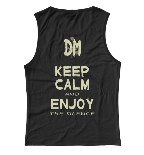 Майка для девочки с изображением Depeche Mode - Enjoy the Silence цвета Белый