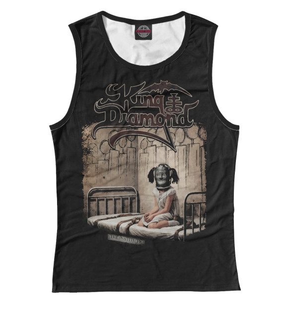 Майка для девочки с изображением King Diamond цвета Белый