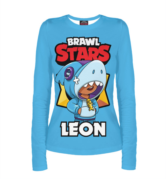 Женский лонгслив с изображением Brawl stars цвета Белый