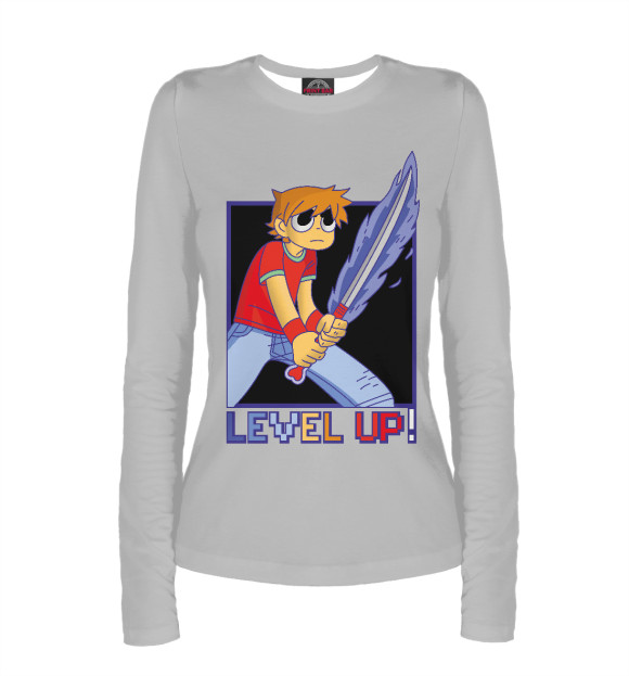 Женский лонгслив с изображением Scott Pilgrim цвета Белый