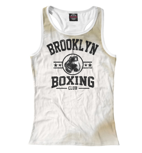Женская майка-борцовка с изображением Brooklyn Boxing Club цвета Белый