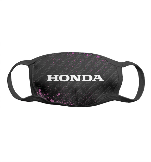 Маска тканевая с изображением Honda Pro Racing (purple) цвета Белый