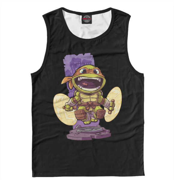 Майка для мальчика с изображением Ninja Turtles цвета Белый