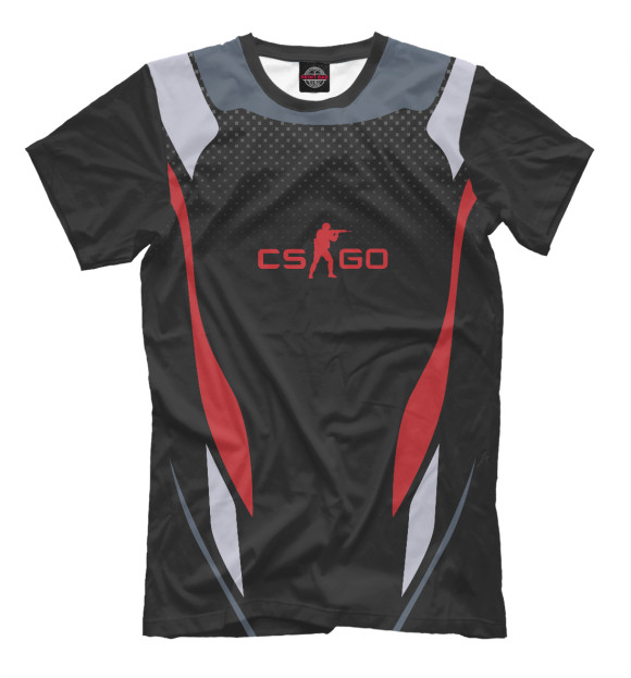 Мужская футболка с изображением CS GO цвета Белый
