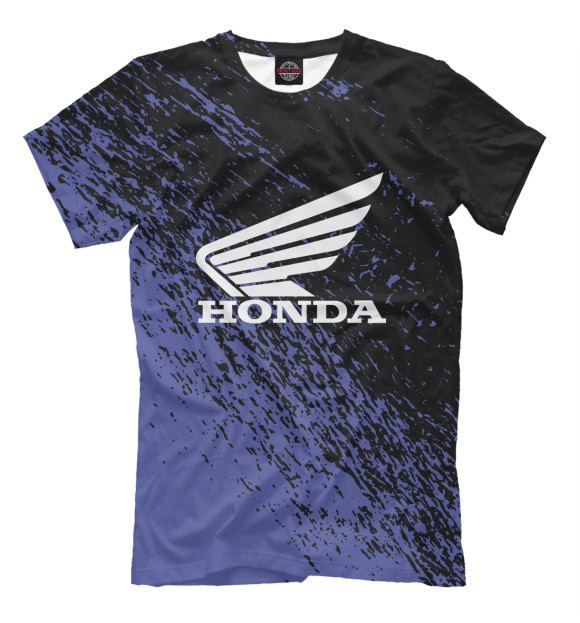 Мужская футболка с изображением Honda цвета Белый