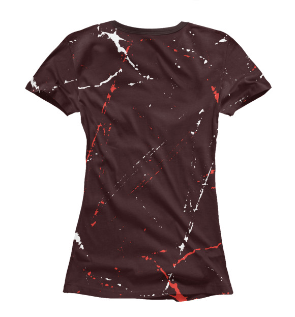 Футболка для девочек с изображением Arsenal | Arsenal Football | Гранж цвета Белый