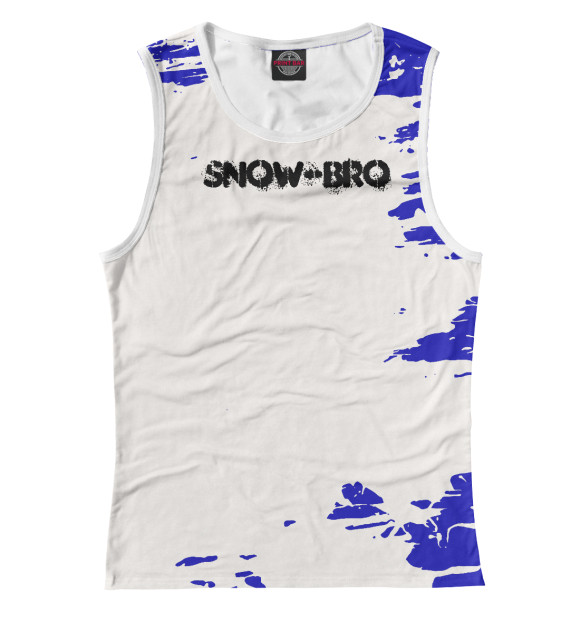 Майка для девочки с изображением Snow-Bro цвета Белый