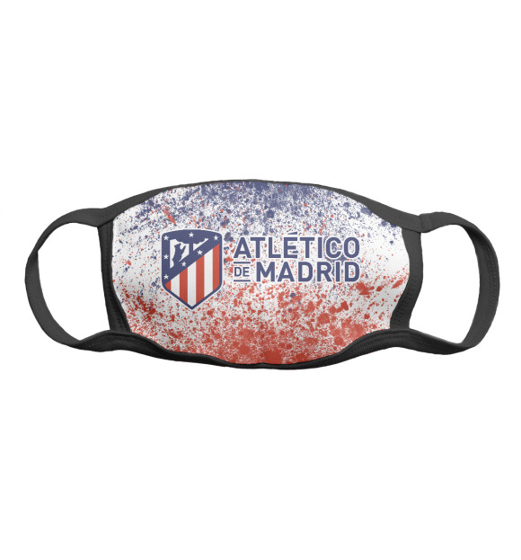 Маска тканевая с изображением Atletico Madrid цвета Белый