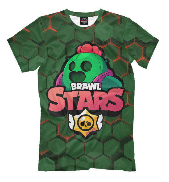 Футболка для мальчиков с изображением Brawl Stars Spike цвета Белый