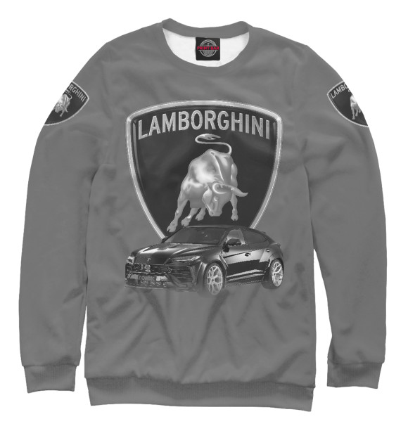 Свитшот для девочек с изображением Lamborghini цвета Белый