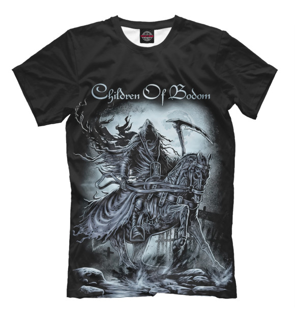 Футболка для мальчиков с изображением Children of Bodom цвета Белый