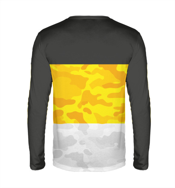 Мужской лонгслив с изображением Мы Русские с нами Бог цвета Белый