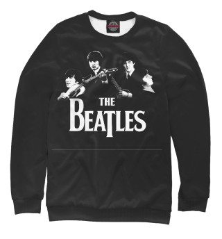 Мужской свитшот The Beatles черный фон