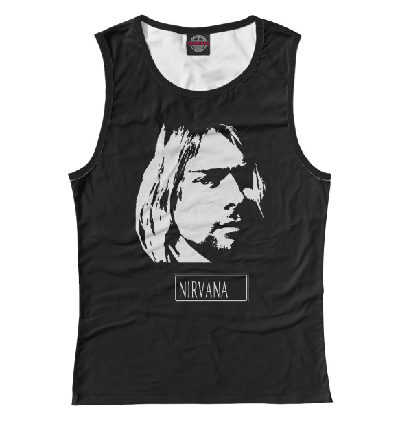 Майка для девочки с изображением Nirvana цвета Белый