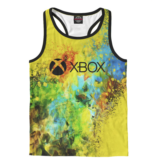 Мужская майка-борцовка с изображением Xbox Game цвета Белый