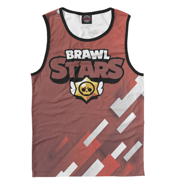 Майка для мальчика с изображением Brawl Stars цвета Белый