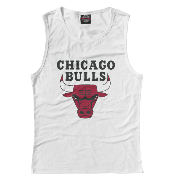 Майка для девочки с изображением Chicago Bulls цвета Белый