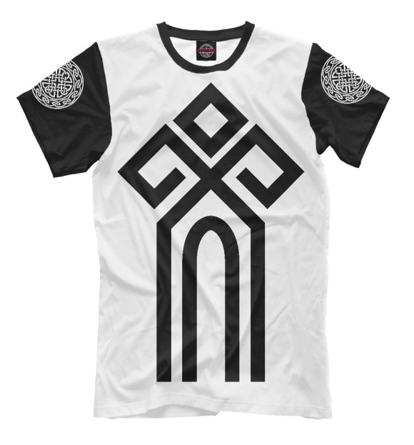 Мужская футболка с изображением Чур / Славянская Русь цвета Белый