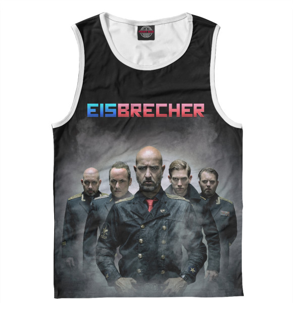 Мужская майка с изображением Eisbrecher цвета Белый