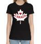 Женская хлопковая футболка Canada