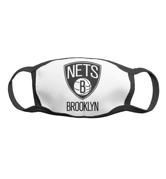 Маска тканевая с изображением Brooklyn Nets цвета Белый