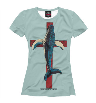 Женская футболка Защитим китов